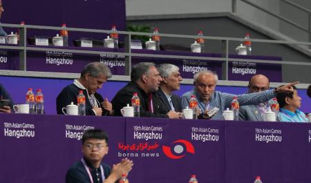 حضور وزیر ورزش و جوانان‌ در بازی های آسیایی + عکس