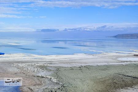تصویر تازه از وضعیت دریاچه ارومیه پس از بارش‌های اخیر+عکس