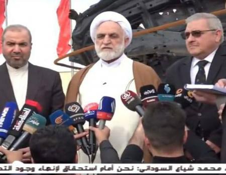 حضور اژه‌ای در یادمان محل شهادت حاج قاسم سلیمانی + عکس