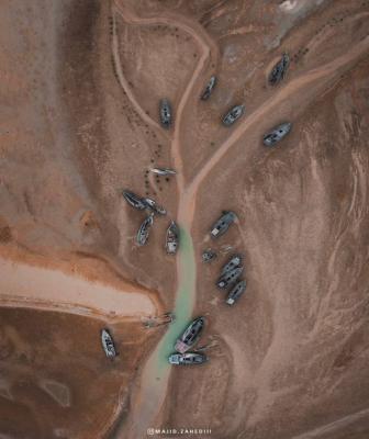 گورستان لنج‌های قدیمی در بوشهر این شکلی است+عکس