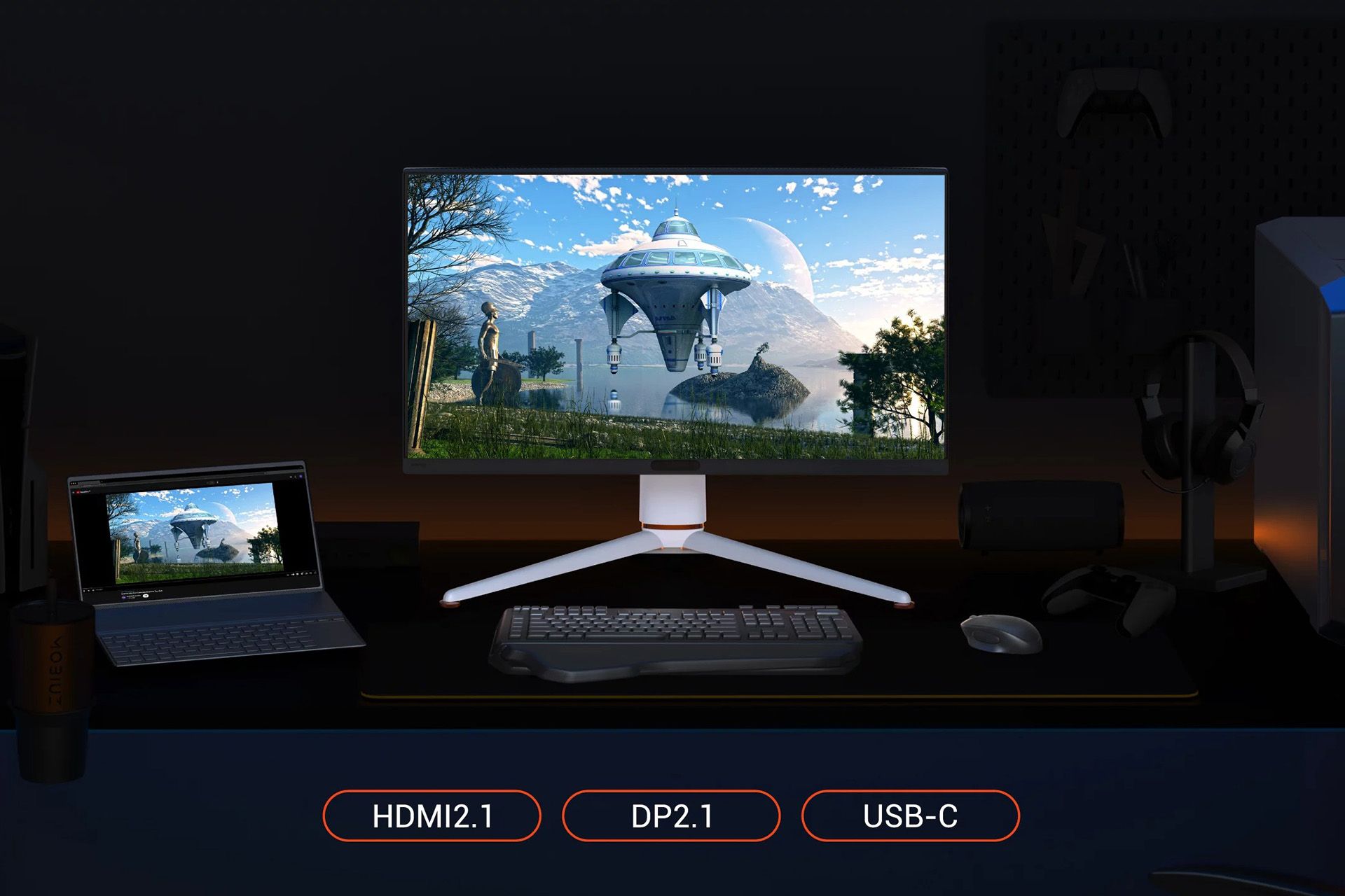 مانیتور ۳۲ اینچی 4K و ۱۴۴ هرتزی بنکیو معارفه شد؛ انتخاب ایدئال کنسولگیمرها_سودو تکنولوژی 4 مانیتور بنکیو مدل Mobiuz EX321UX