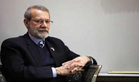 تصویری از علی لاریجانی در بیت آیت‌الله فاضل