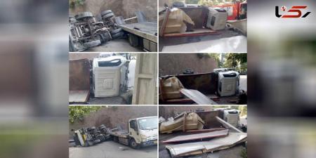 سقوط هولناک کامیونت حامل گازوئیل در دماوند + عکس_سودو تکنولوژی 7 سقوط هولناک کامیونت حامل گازوئیل در دماوند + عکس