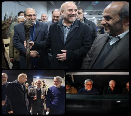 قالیباف با عصای حضرت موسی در دست، جلب‌توجه کرد