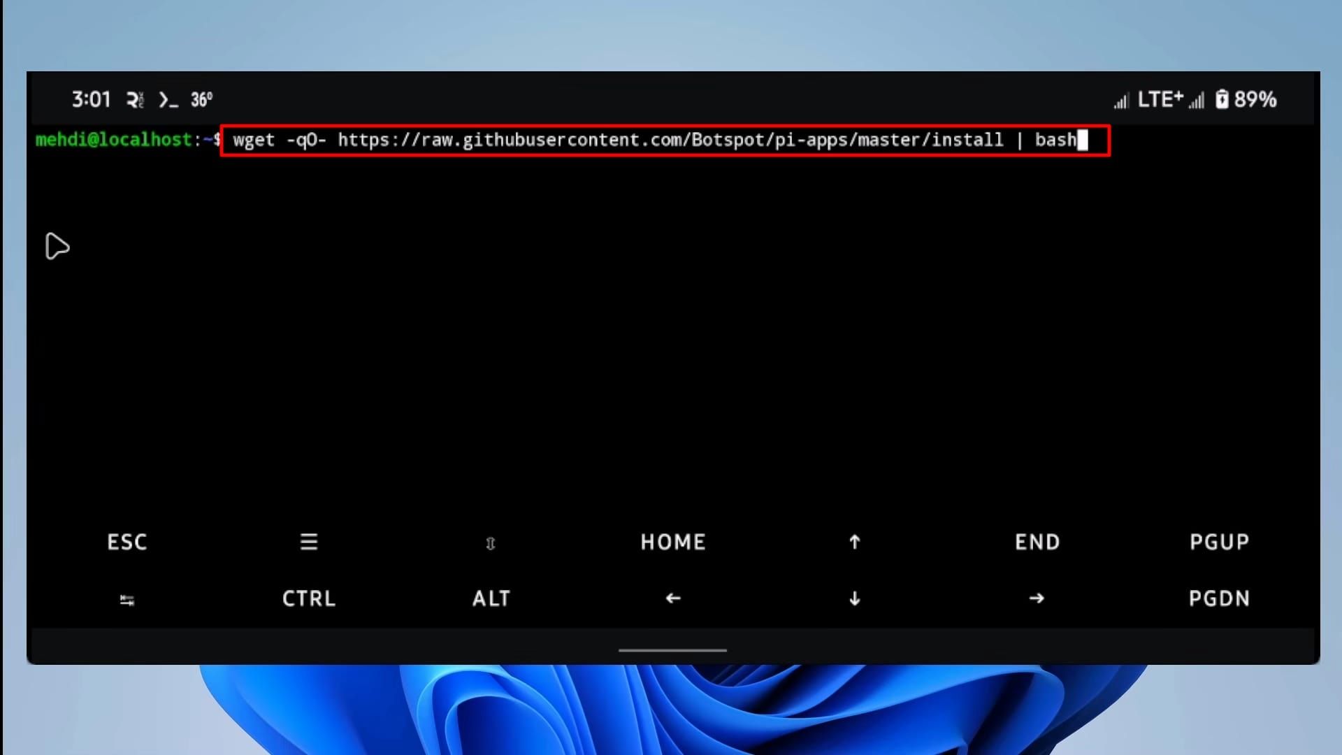 ترموکس - ترمینال اوبونتو - دستور نصب Pi-Apps