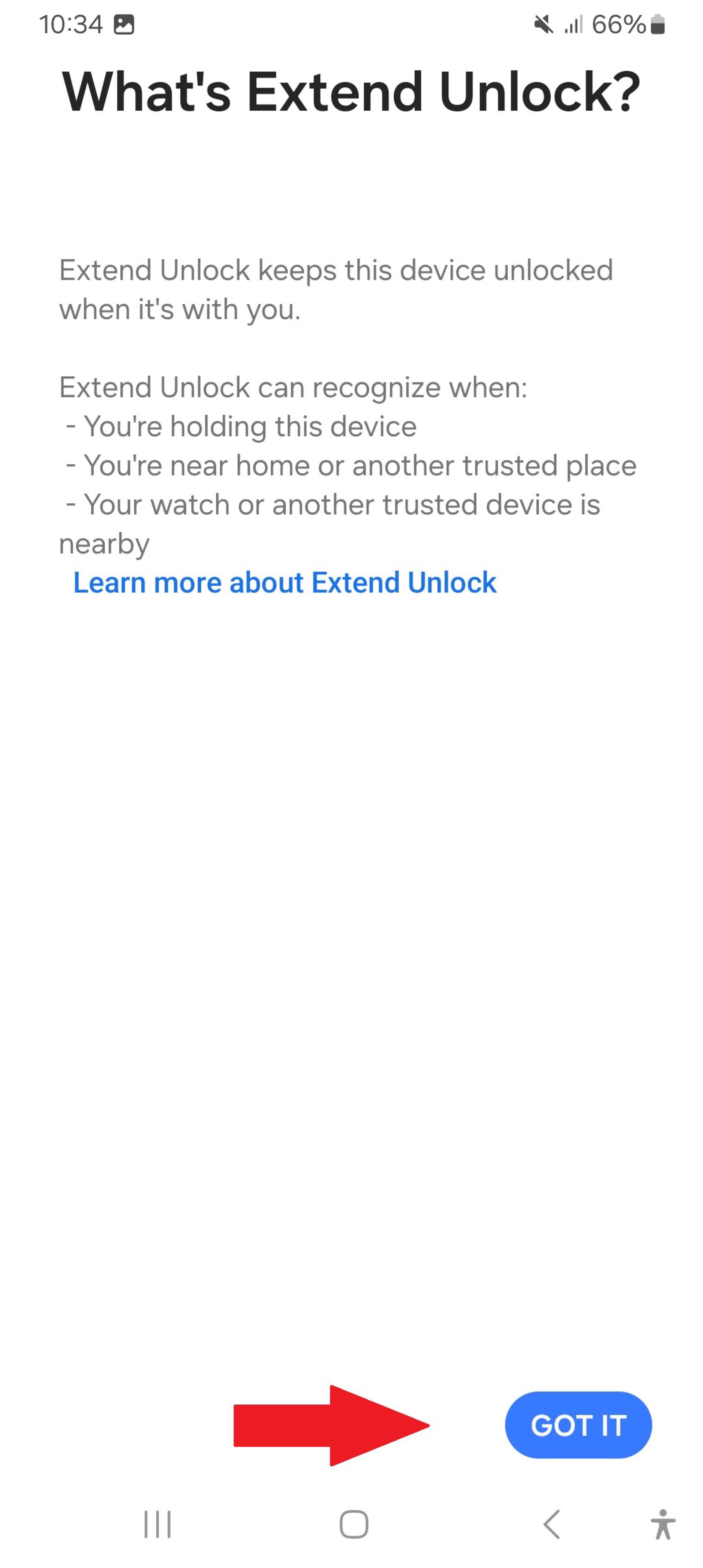 فعال کردن قابلیت Extend Unlock در گوشی سامسونگ مرحله ۳