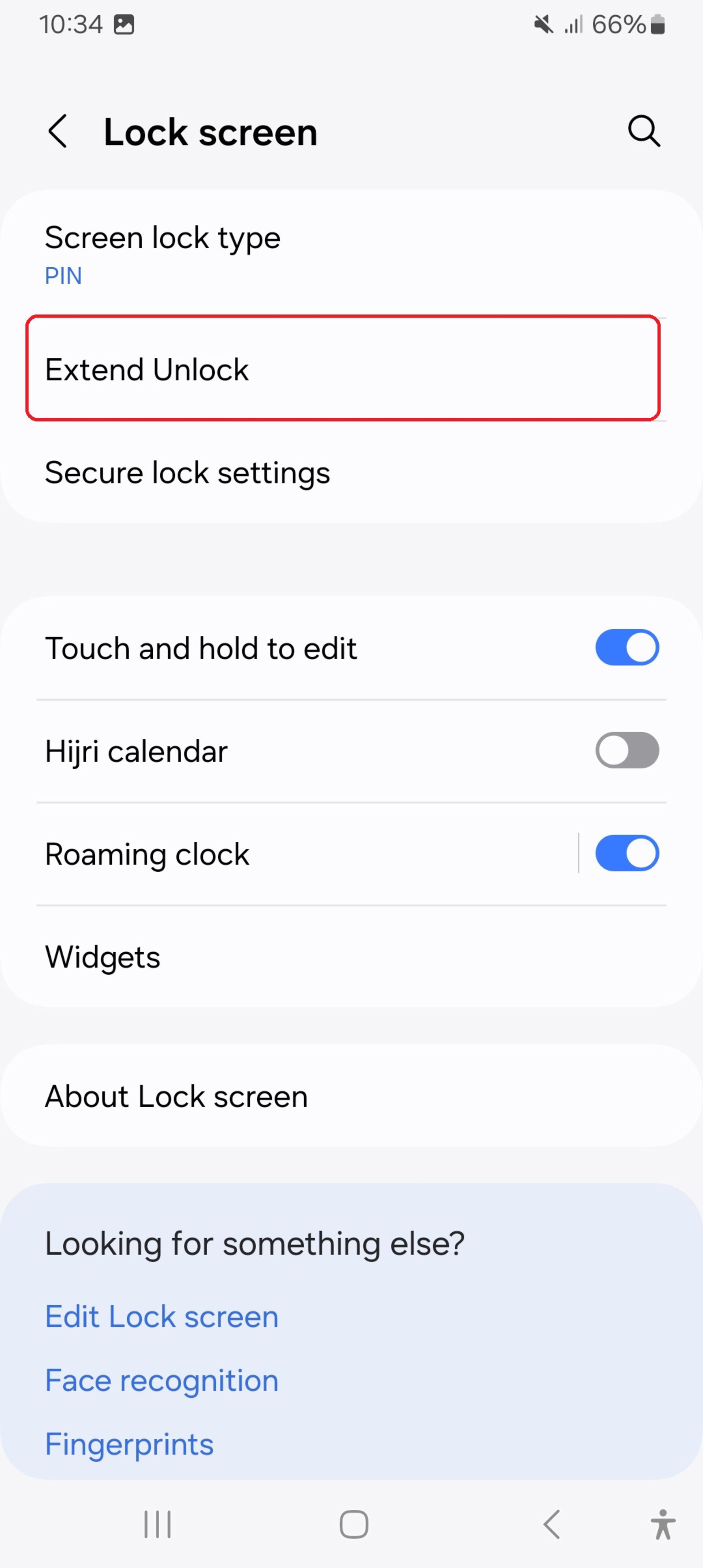 فعال کردن قابلیت Extend Unlock در گوشی سامسونگ مرحله ۲