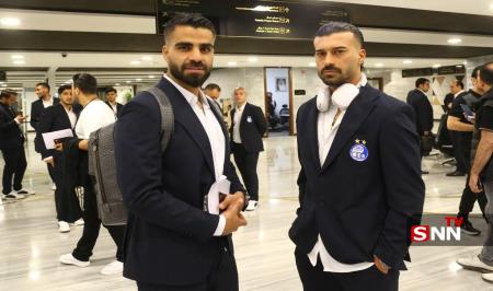 تصاویری از اعضای تیم فوتبال استقلال در فرودگاه ریاض + عکس