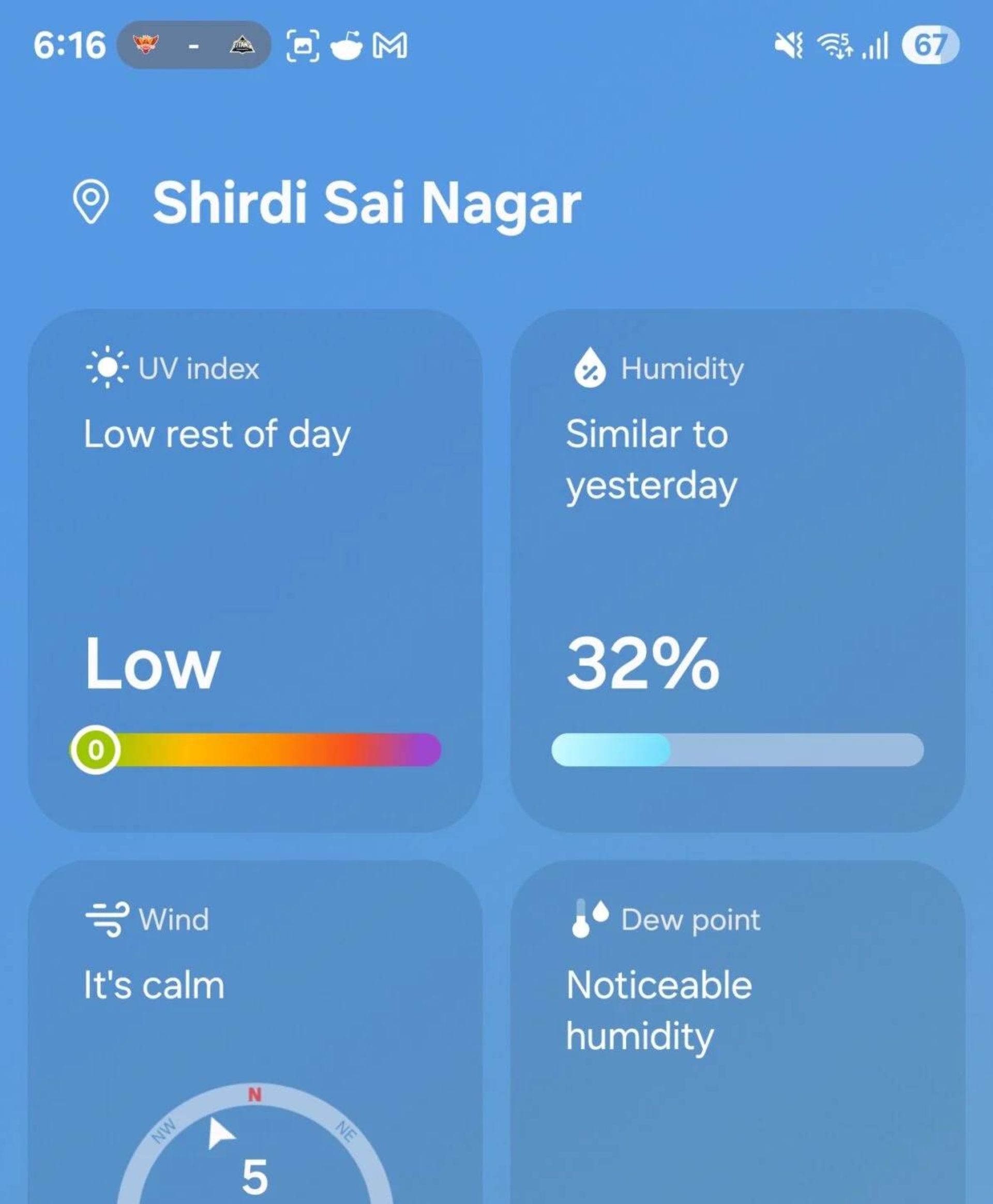 اطلاعات کامل وضعیت جوی در اپلیکیشن آب و هوا One UI 7