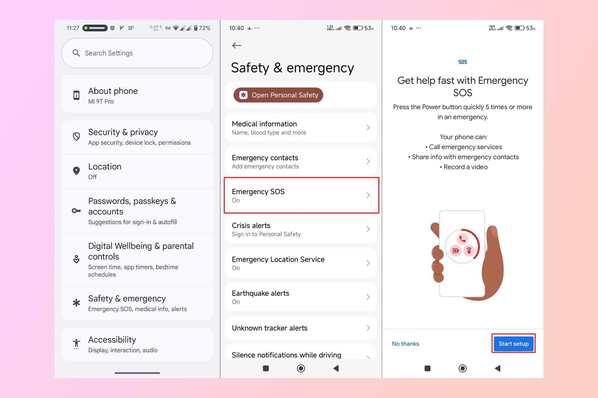 نحوه فعال سازی مطلب اضطراری در گوشی_سودو تکنولوژی 5 فعالسازی قابلیت پیام اضطراری در گوشی اندروید - قدم اول