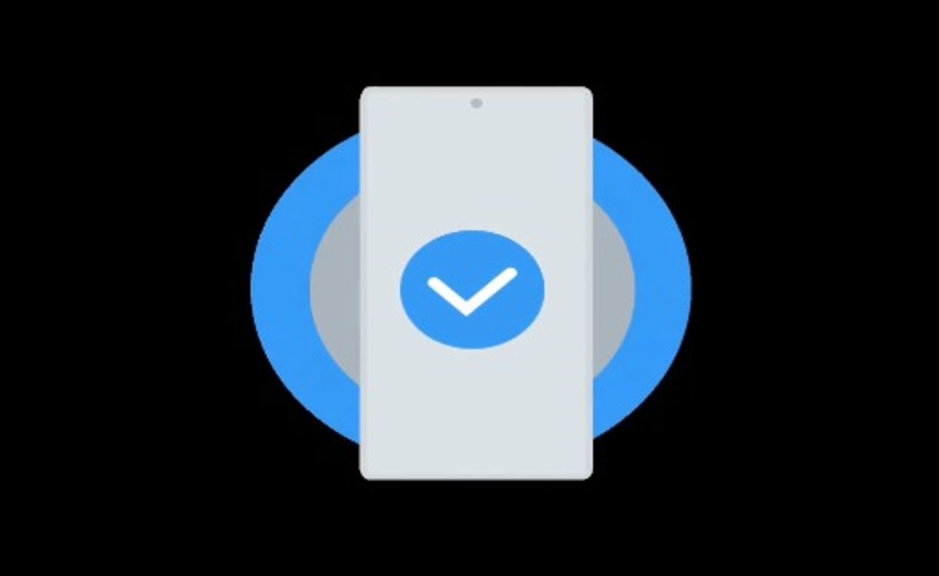 نمای انیمیشنی از گوشی تاشو سه‌تکه‌ی سامسونگ و شارژ بی‌سیم